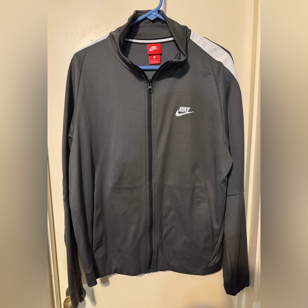 Nike Womens Long Sleeve Grey Zip Up Jacket Size L